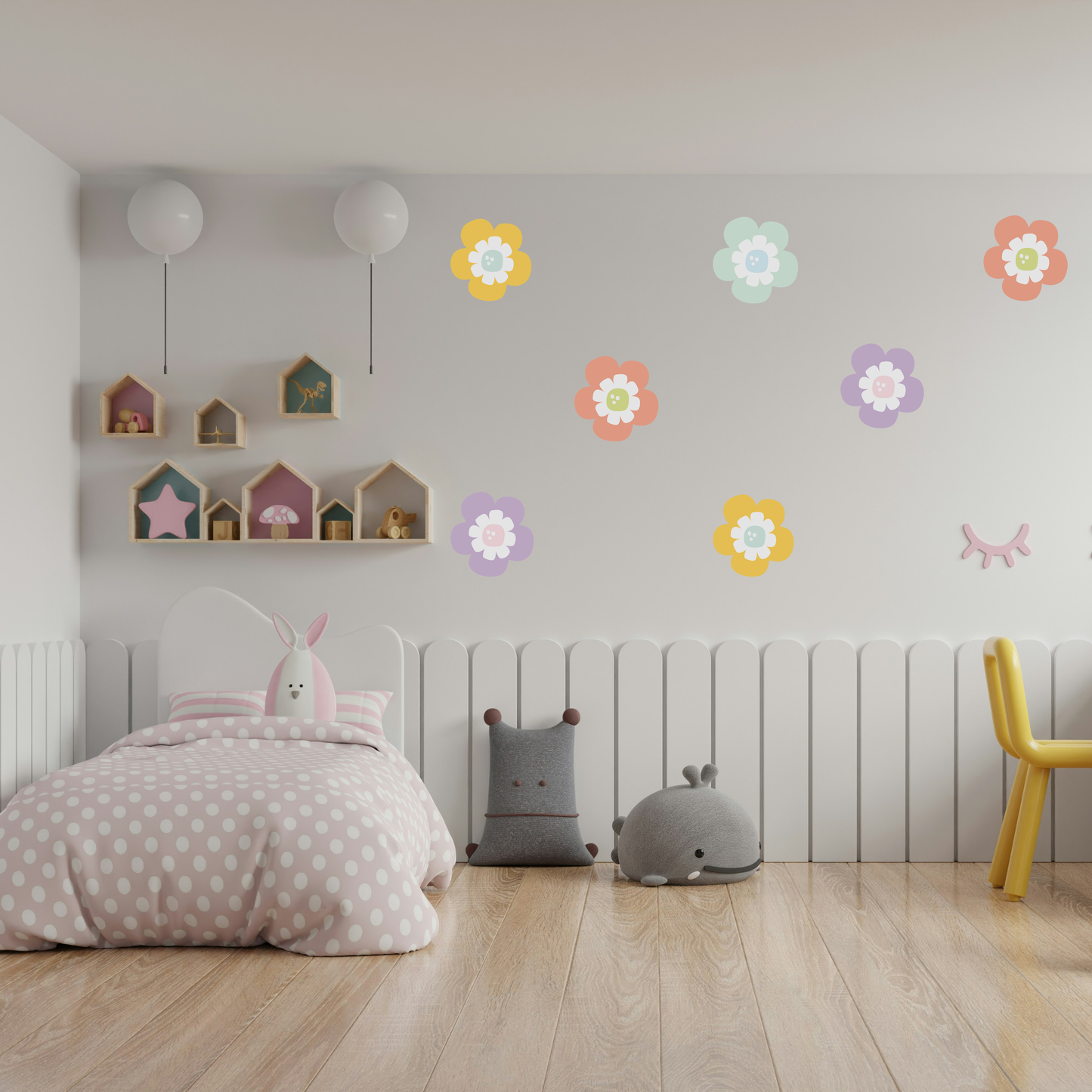 Multi Flower Wall Decal
