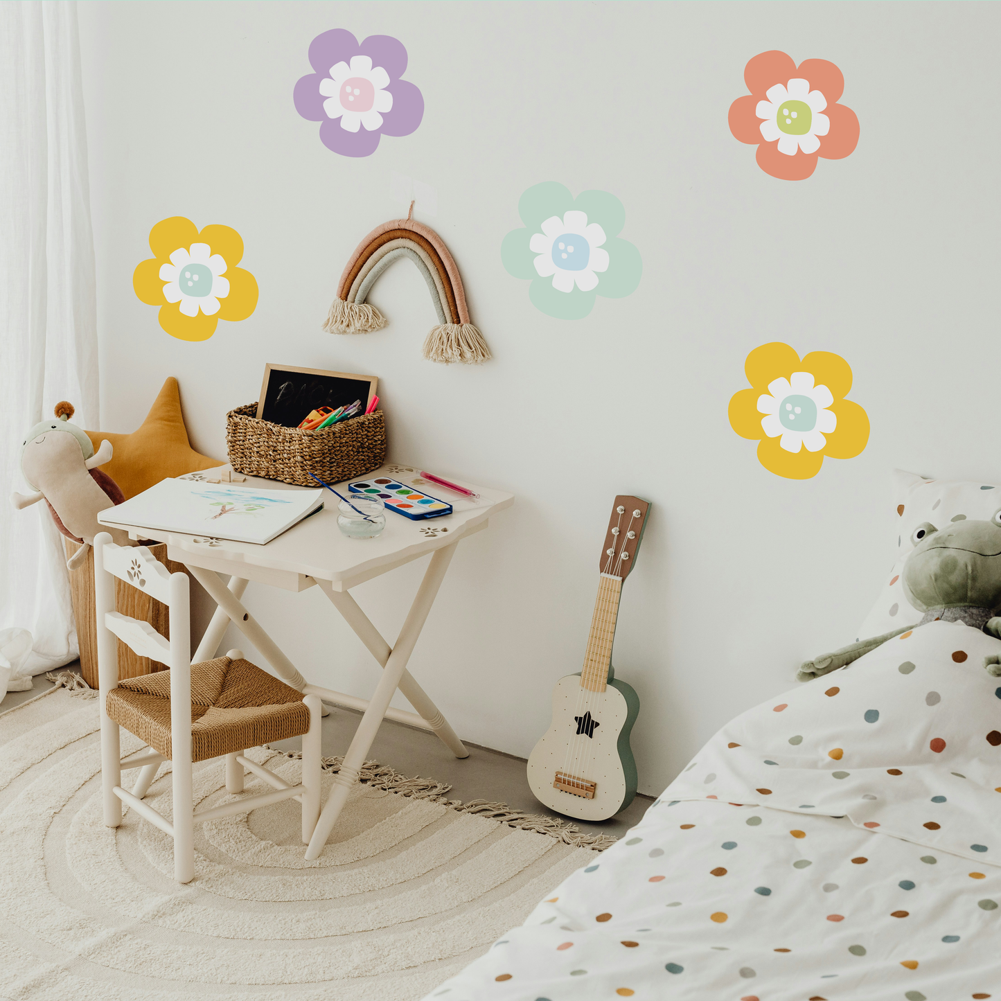 Multi Flower Wall Decal