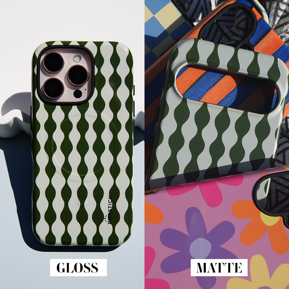 Wavy Baby Green Phone Case